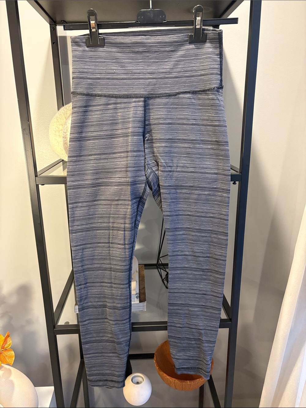 523 High-Rise Heathered Leggings - Gray